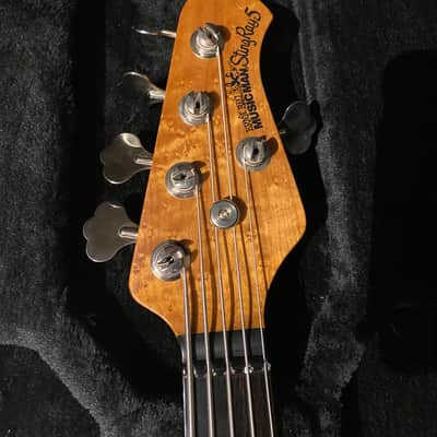 Ernie Ball Stingray 5 HH Fretless 2017 Starry Night Sparkle Burst (limited run) image 2