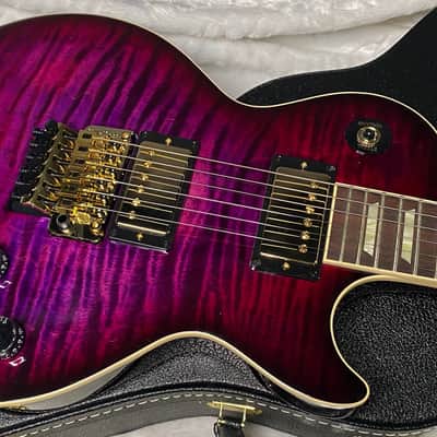 NEW! Gibson Custom Les Paul Axcess Standard Figured Top Floyd Rose Electric Guitar - Greatest Hits II - Authorized Dealer - Tri-Berry Burst - WOW! 8.3lbs - G07307 image 1
