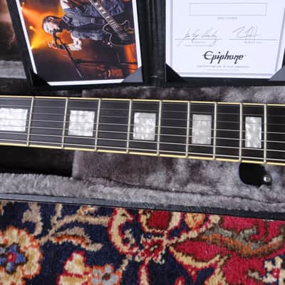 Epiphone Matt Heafy Signature Les Paul Custom-7 2014 Ebony image 6