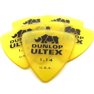 Dunlop Guitar Picks   Ultex Tri  Triangle  6 Pack  1.14mm  (426P1.14)