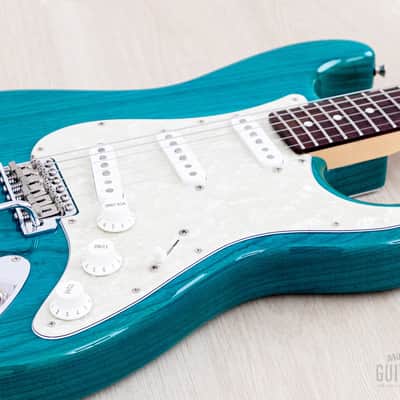 2012 Fender '62 Stratocaster ST62/ASH/MH Transparent Blue + Headstock Near-Mint, Japan MIJ image 6