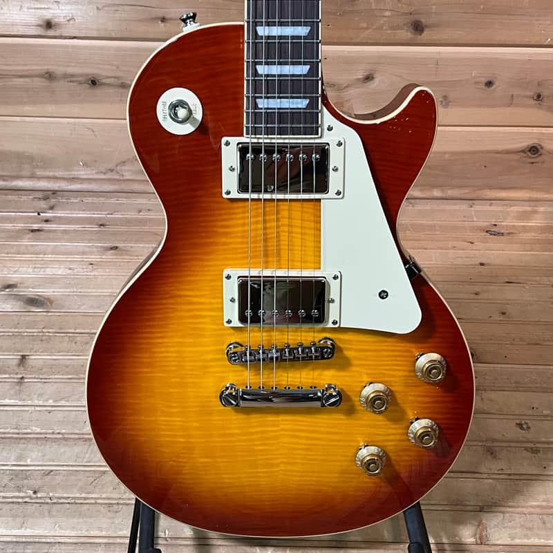 Epiphone Les Paul Standard 50s Figured Electric Guitar - Washed Cherry Sunburst image 1