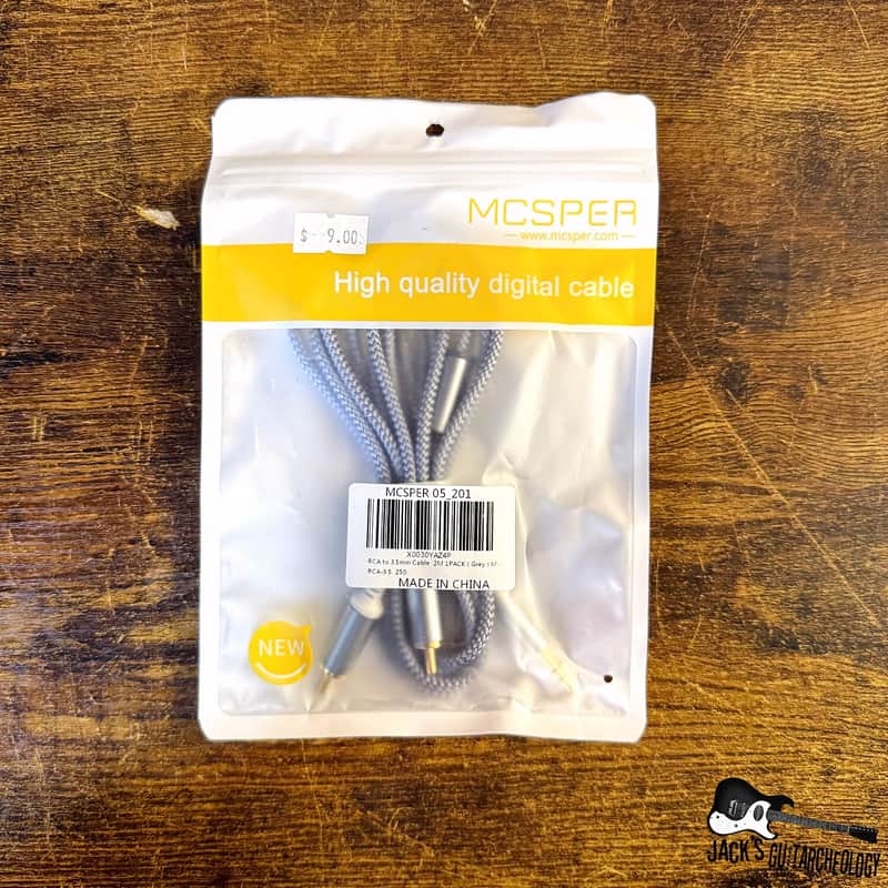 McSper RCA Adapter - RCA Red & White to 1/8" *NOS* (2020s) image 1