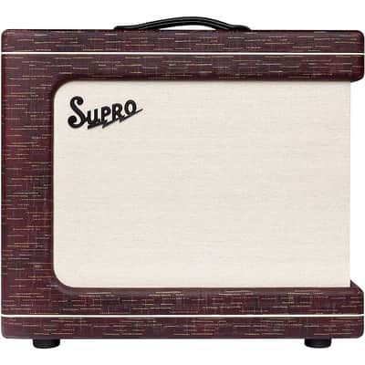 Supro Delegate Custom 1x12 25W Tube Combo Amp Regular Burgundy Scandia image 2