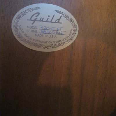 Guild B30-E NT Acoustic / Electric Bass 1995 Natural + OHSC image 7