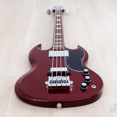 2018 Gibson SG Standard Bass Vintage Reissue EB-3 Gloss Cherry, Near-Mint w/ Case & Hangtags, Yamano image 11