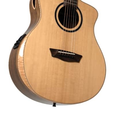 Washburn BTSC40SCE Bella Tono Suprema Solid Sitka Spruce Top Okoume Neck 6-String Acoustic-Electric Guitar image 4