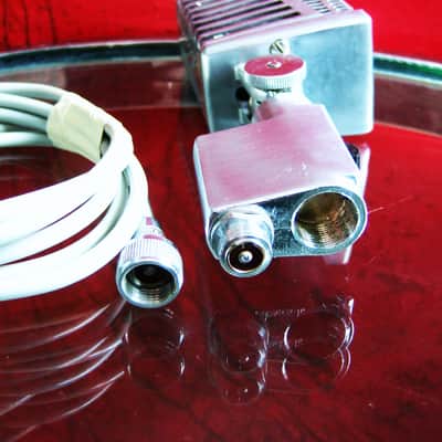 Vintage 1960's Calrad DM16 H.L Dual Z dynamic microphone w cable and box Olson Lafayette prop display image 15