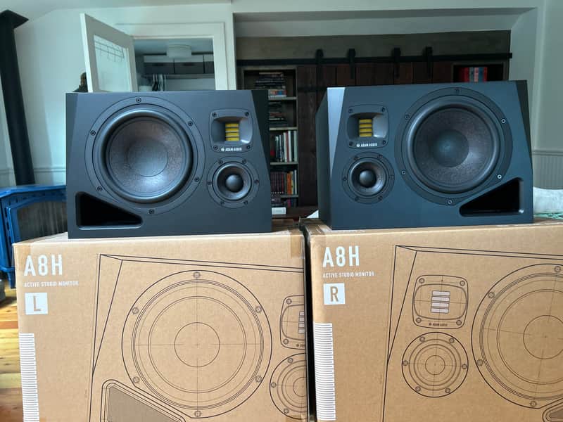 ADAM Audio A8H 8" Active Studio Monitors (Pair) 2022 - Present - Black image 1