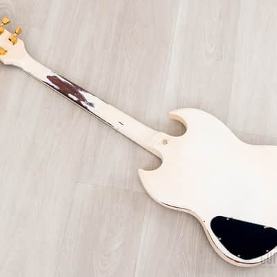 1978 Gibson SG Custom 3-Pickup Vintage Guitar Alpine White w/ T Tops, Case image 13
