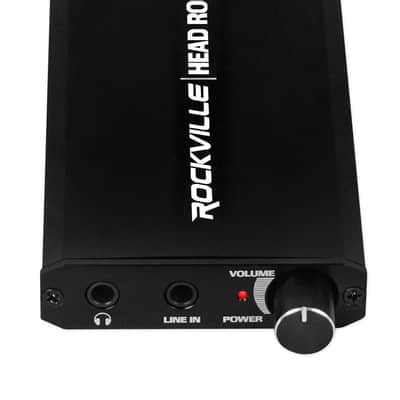 Rockville HeadRock Battery Powered 16 ohm – 300 ohm Headphone Amplifier Amp image 2