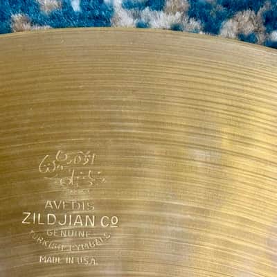 1960s CLEAN 15” Zildjian AVEDIS Hi Hats 982g 1019g image 4