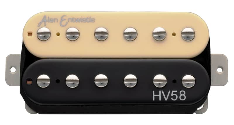 Alan Entwistle HV 58 Electric Guitar Neck Pickup - Zebra - Free USA Shipping image 1