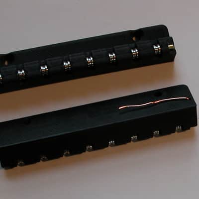 8 String Roller Nut & Bridge 3/8 String Spacing for parallel spacing image 4