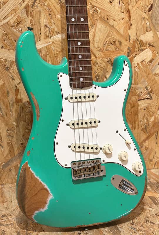 Fender Custom Shop 1967 Stratocaster Aged Seafoam Green, Heavy...