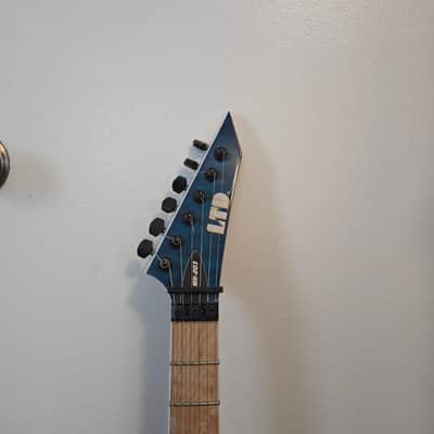 ESP LTD MH-203QM - See Thru Blue image 6