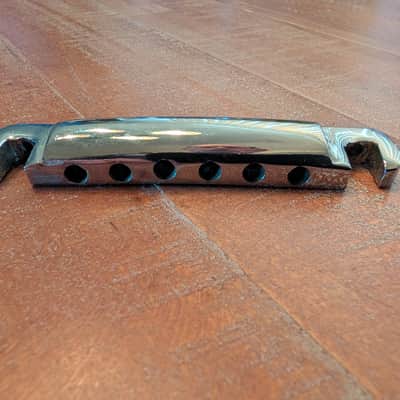 Unbranded Stop Bar Tailpiece With Stud Inserts And Adjusters Vintage Early 1970s Chrome image 6
