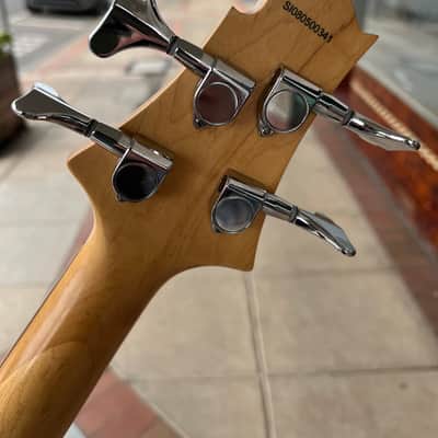 Samick Greg Bennet Corsair Mini Electric Bass Guitar | 4-String | Maroon Red Gloss image 7