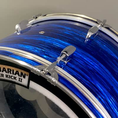 Vintage Custom 3-Piece Drum Set 1970s MIJ Pearl Bass Blue Oyster Pearl Rock Kit 12/16/22 Completely Restored in USA image 7