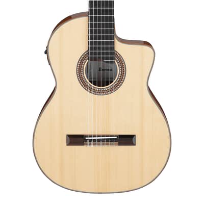 Ibanez GA3007CE 7-String A/E Nylon String Guitar w/Case - Natural High Gloss image 1