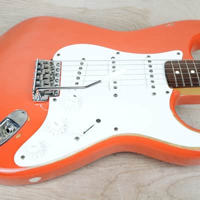 Squier SST JV Stratocaster MIJ 1983 Fiesta Red Vintage Fender Japan Fujigen w/ Bag image 4