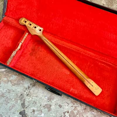 FRETLESS Fender Precision bass neck c 1970 - Maple 4 bolt original vintage USA P image 4