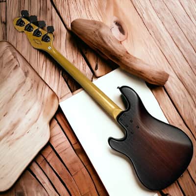 Sandberg SUPERLIGHT(6.9 Lbs) Lionel P/J FRETLESS Short Scale, Brown Burst/Pau Ferro *Similar On Order, ETA June 2027 image 9