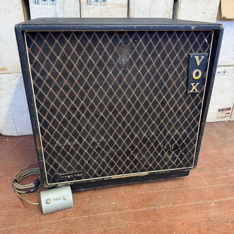 Vintage 1969 Vox Gyrotone II G2 Rotary Speaker Cabinet Original Footswitch 1960s image 1