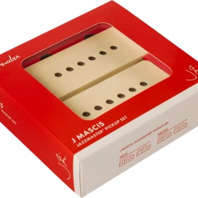 Fender J Mascis Signature Jazzmaster Single Coil Pickup Set, Aged White image 2