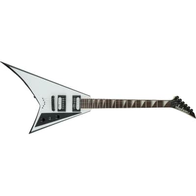 Jackson JS Series Rhoads JS32T, Amaranth Fingerboard, White with Black Bevels image 2