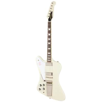 1963 Firebird V Left Handed Electric Guitar Polaris White image 3