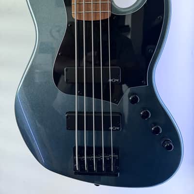 Squier Contemporary Active Jazz Bass V HH - Gunmetal Metallic image 3