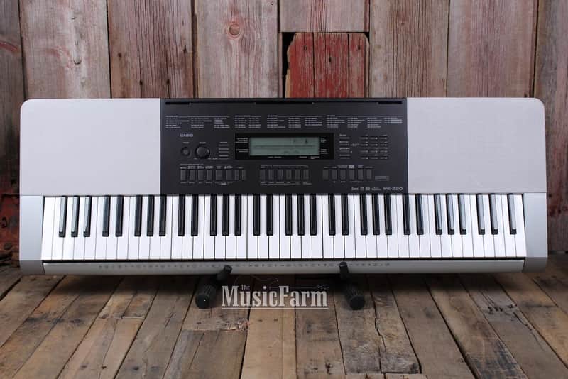Casio WK-220 Electric Keyboard 76 Key Touch Sensitive with Digital