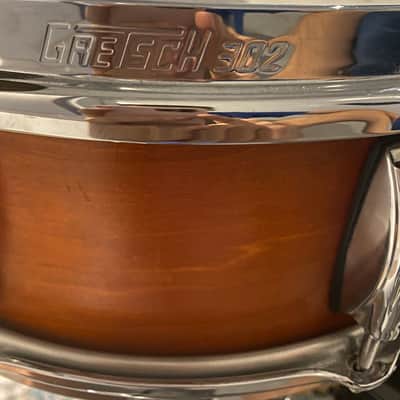 Gretsch Brooklyn Bop Kit (Jazz Sizes) 12/14/18/5x14 Satin Burnt Orange image 4