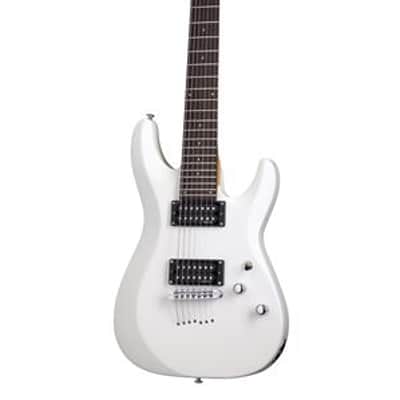 Schecter C7 Deluxe Electric Guitar Satin White image 1