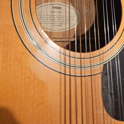 Yamaha FG-312 70's - 80's - Natural image 6