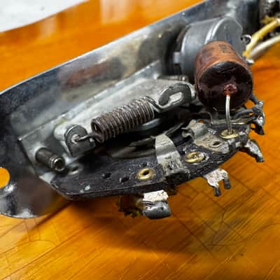 1952 1953 Fender Telecaster Blackguard control plate pots potentiometer clarostat CRL 1454 switch 250k wiring harness cap capacitor image 5