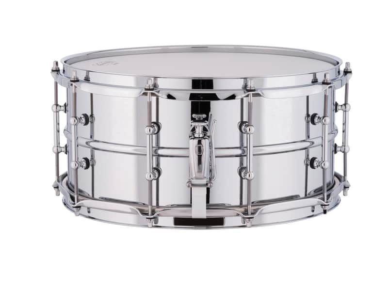 Ludwig LM402T Supraphonic 6.5x14" Aluminum Snare Drum with Tube Lugs image 3