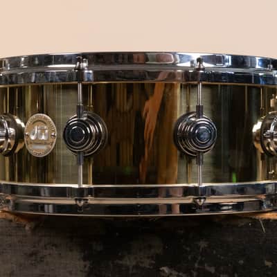 2000s DW Collector's Series 5.5x14 Bell Brass Snare Drum image 2