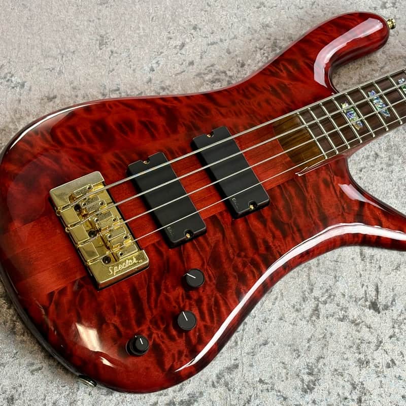 2007 Spector USA NS-4 Quilt Mape Top Black Cherry High Gloss