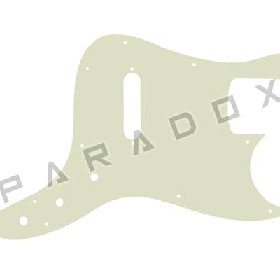 Custom Pickguard For 2004 Made in Indonesia Squier Affinity Bronco Bass - Parchment/Black/Parchment .090"