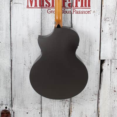 Schecter DJ Ashba Acoustic Electric Guitar Solid Spruce Top Carbon Grey Finish image 10