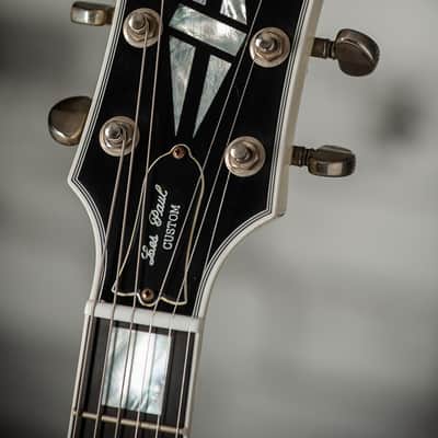 Immagine Gibson Les Paul Custom Murphy Lab Heavy Aged Classic White - 17