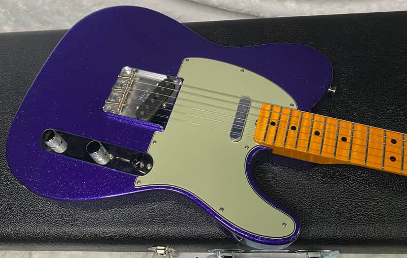 NEW! Fender Custom Shop Flamethrower Telecaster Custom - NOS - Modern Specs - Texas Special Pick-Ups - AAAA Flamed Neck - Purple Sparkle - Authorized Dealer - 7.8lbs - G07233 image 1