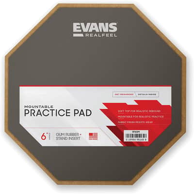 Evans RealFeel 6" 1-Sided Mountable Speed Pad image 2