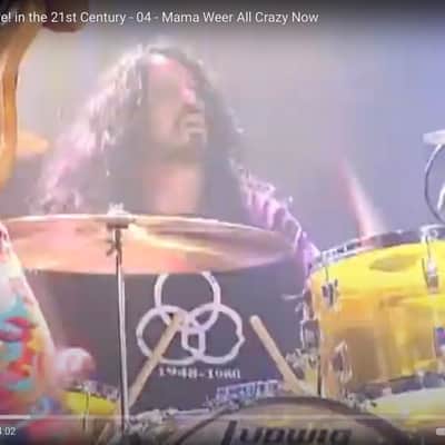 Quiet Riot-Frankie Banali's Original 1970s Ludwig "Bonham" Yellow Vistalite Kit 14/16/18/26, Authenticated image 4