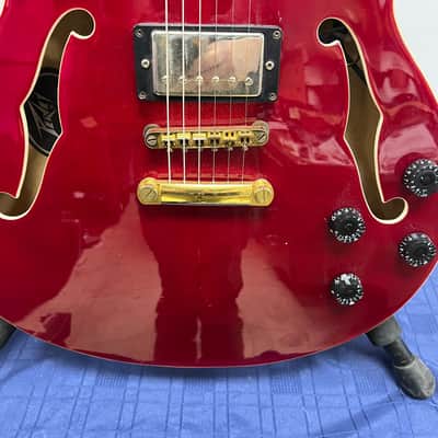 Used Peavey JF-1 Hollowbody Electric Guitar Transparent Red image 9