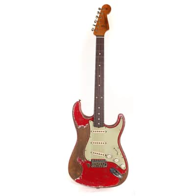 Fender Custom Shop 1962 Roasted Stratocaster Ultimate Relic Torino Red Masterbuilt Greg Fessler image 2
