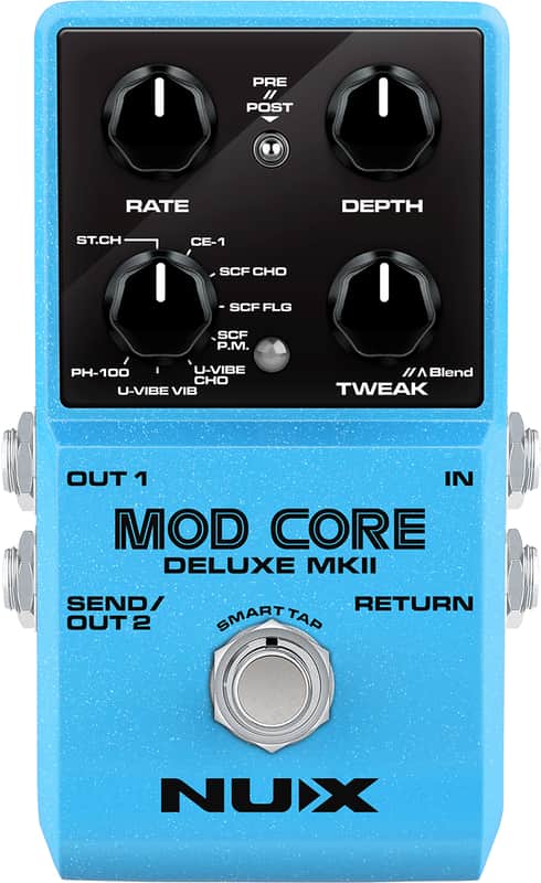 NUX Mod Core Deluxe MKII | Chorus / Flanger / Phaser Pedal Effect | 8 Different Types image 1