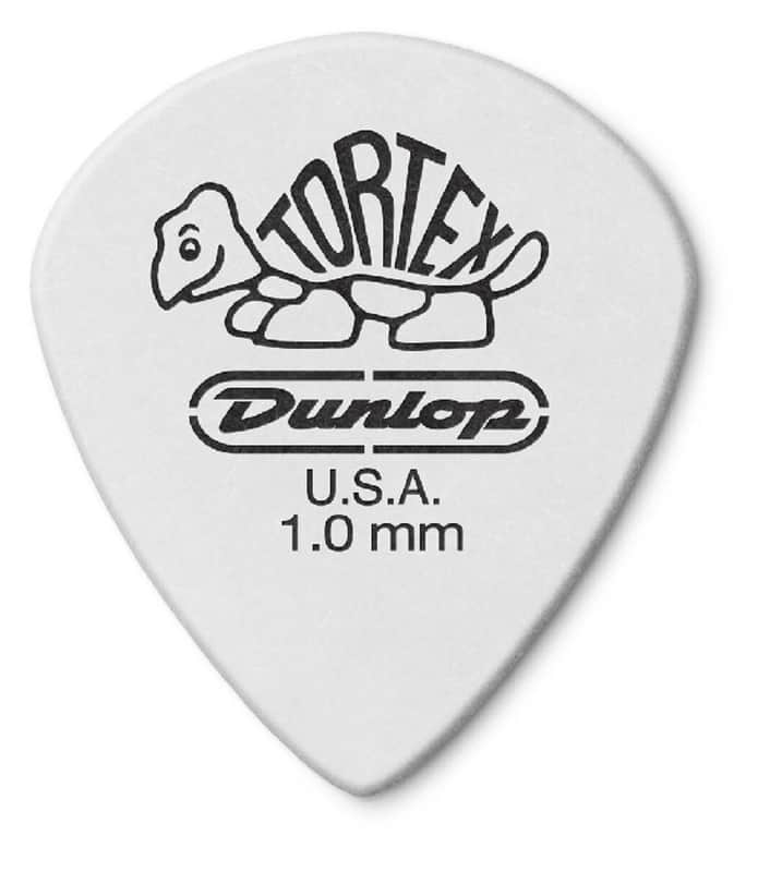 Dunlop 478R1.0 Tortex® White Jazz III Picks -- 72 Picks White image 1